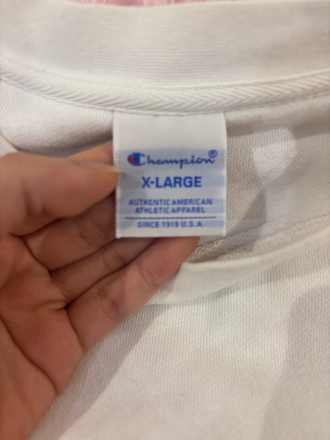 루카빈티지 챔피언 화이트 뽀글이 맨투맨 상품이미지3