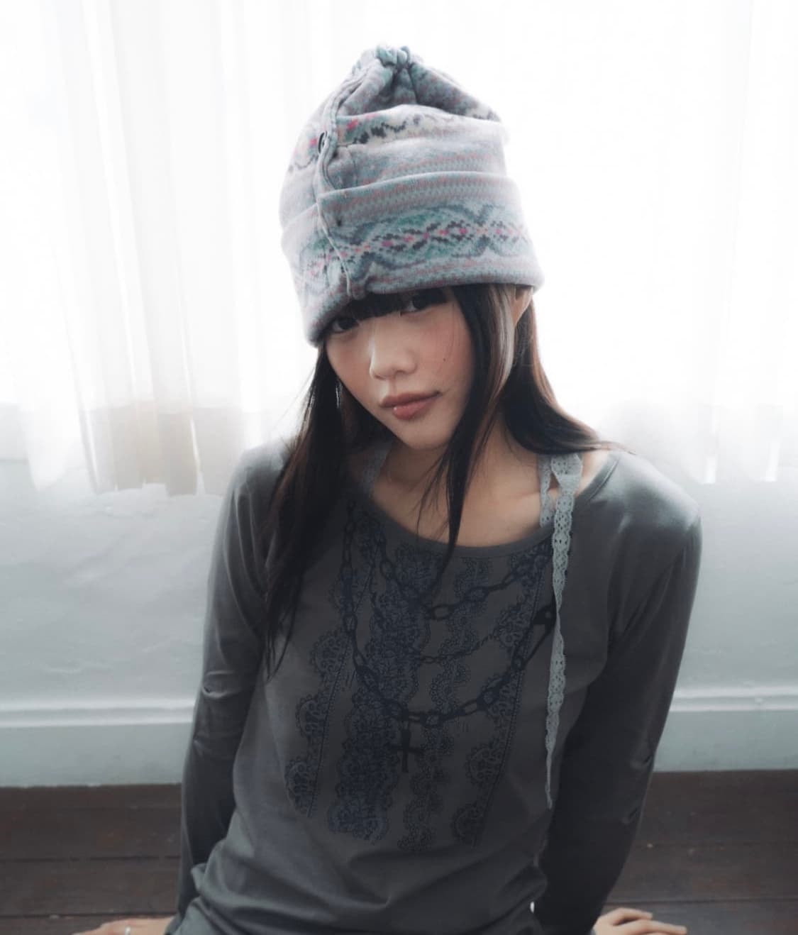 인앤양인하모니 버튼 비니 상품이미지2