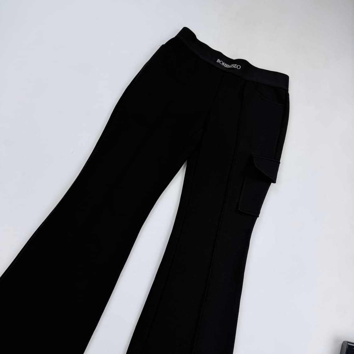 보헤미안서울 자카드 밴딩 부츠컷 팬츠 상품이미지2