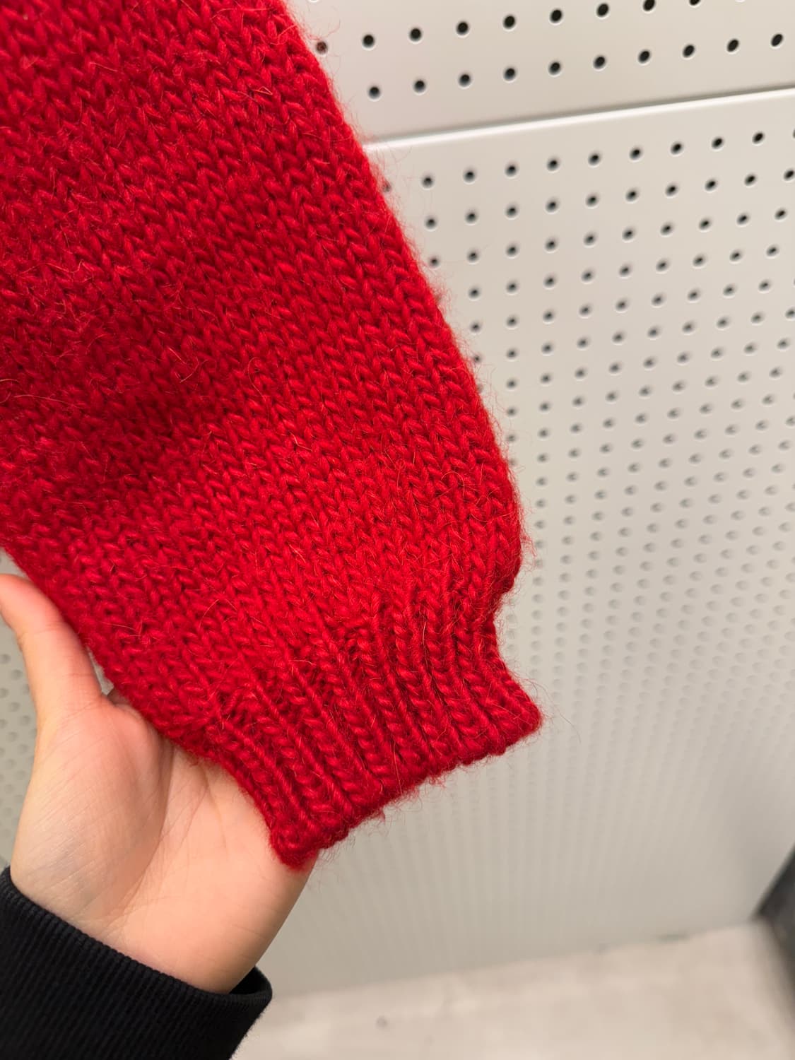 핑크하우스 레드 백 포인트 니트 가디건 U1690 상품이미지4