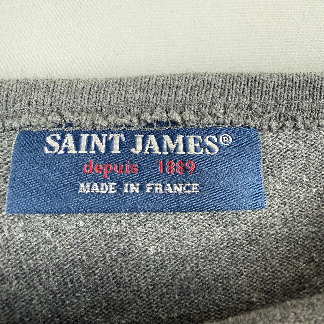 (105) 세인트 제임스 보트넥 차콜 긴팔 티 상품이미지3