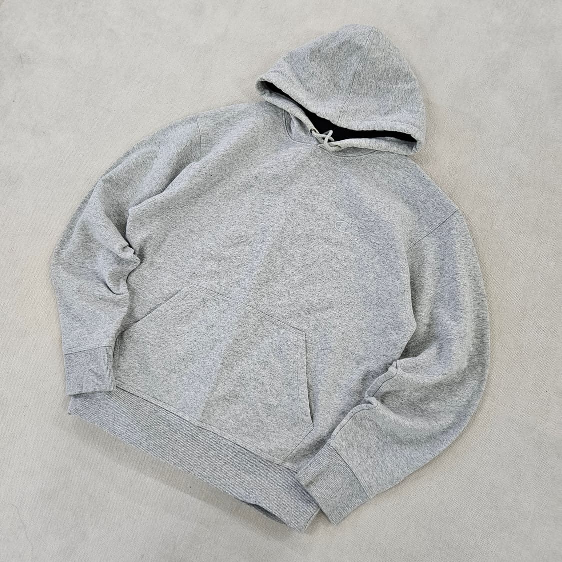 [M] 챔피온 어센틱 그레이 기모 후드티 0121Y1 상품이미지1