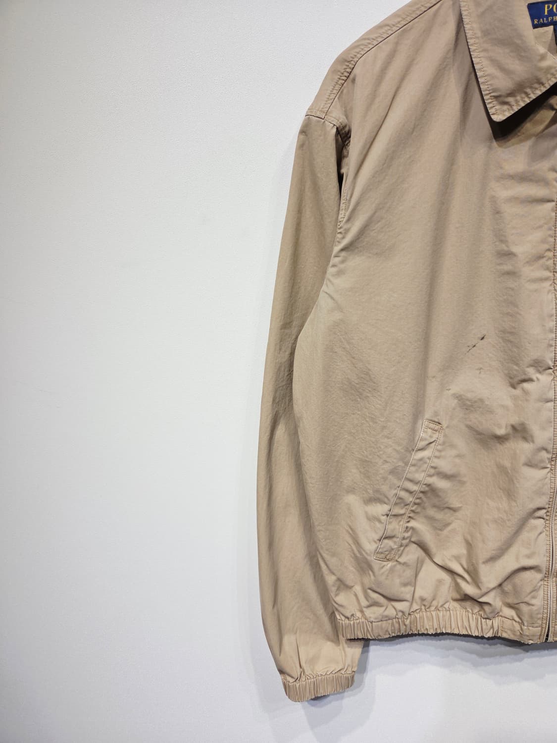 폴로 랄프로렌 코튼 해링턴 자켓 베이지 상품이미지3