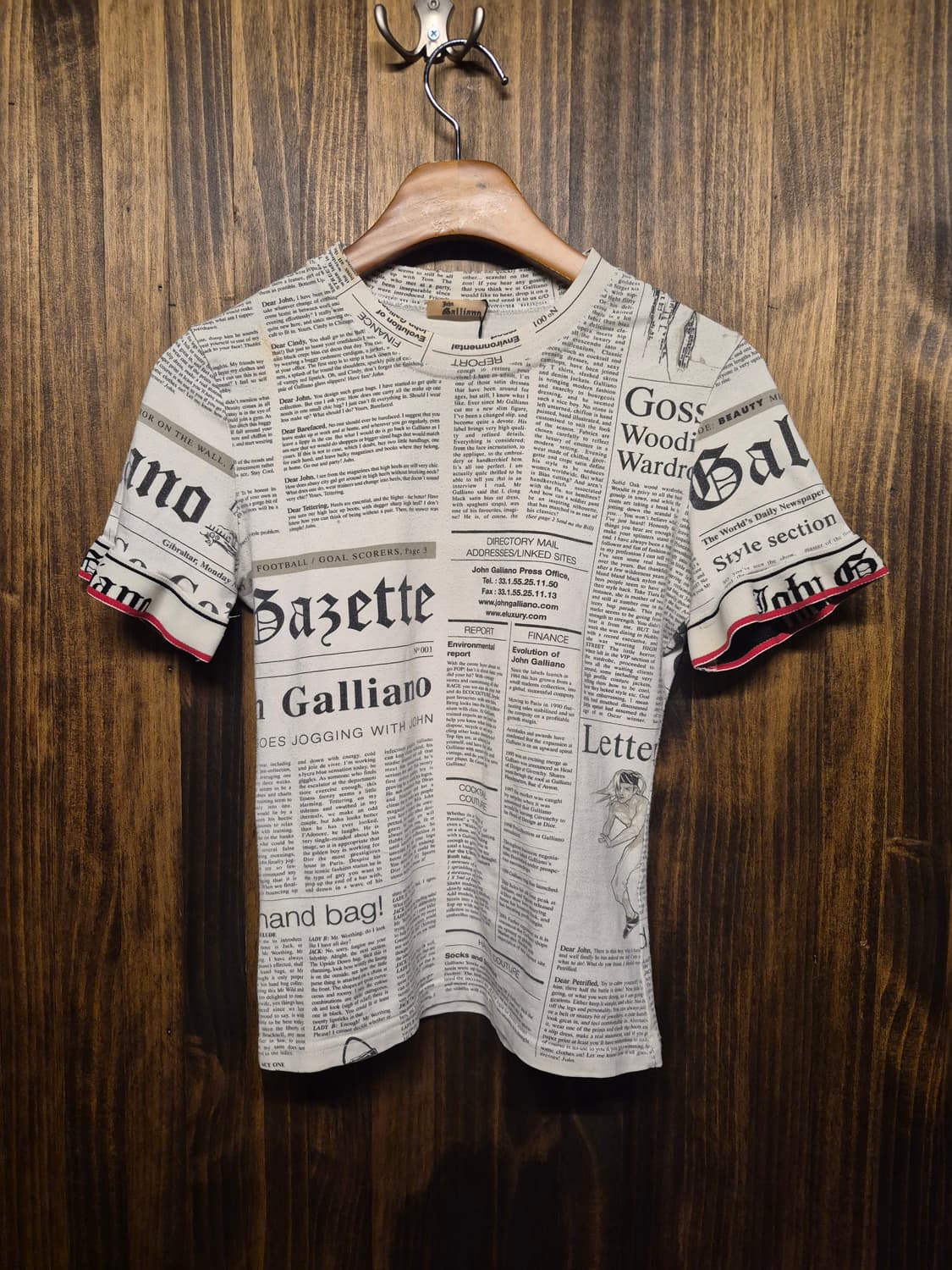 JOHN GALLIANO PRINTING TSHIRT 상품이미지2