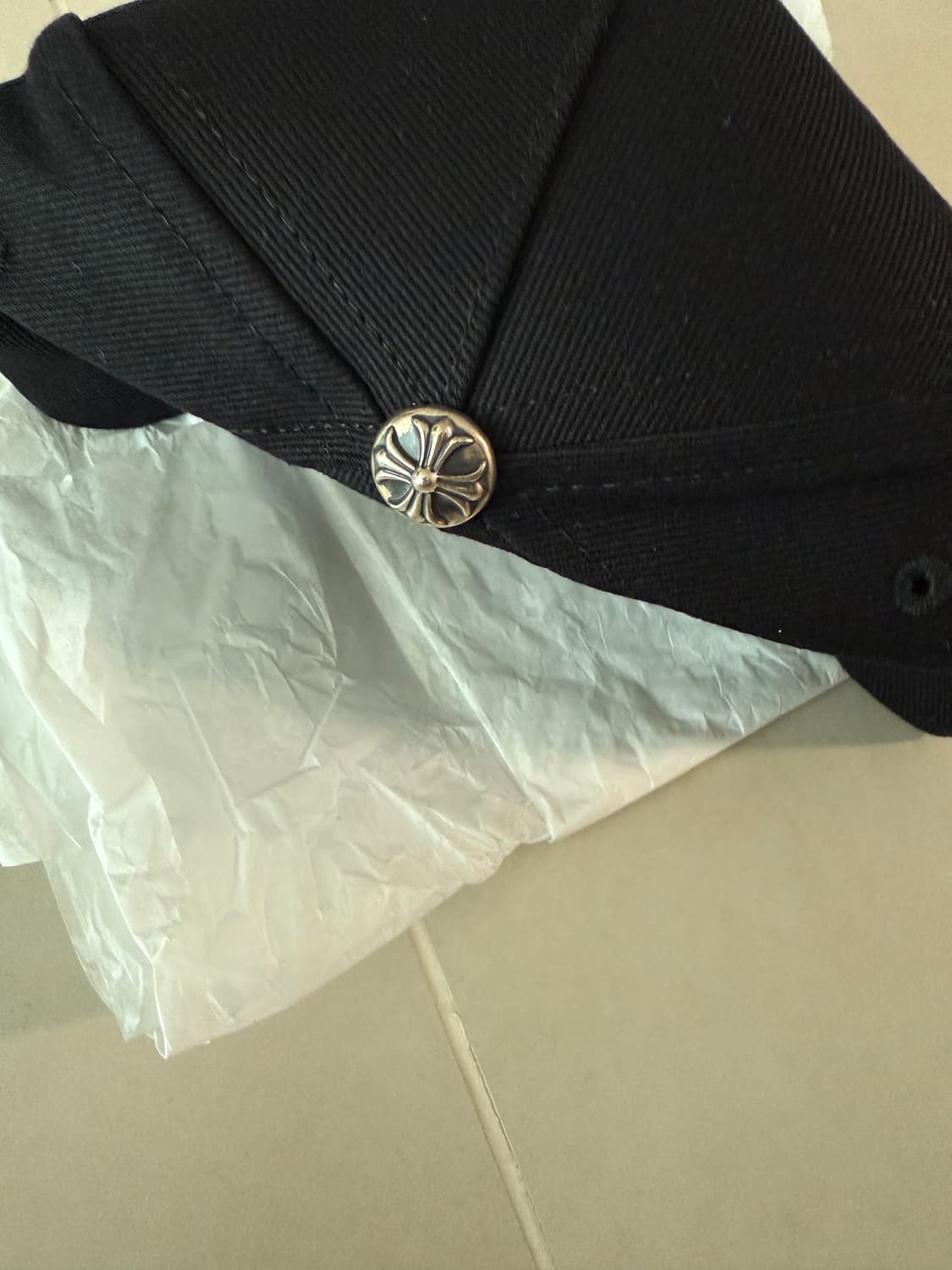 [OS] 크롬하츠 크로스 베이스볼 캡 모자 블랙 상품이미지4