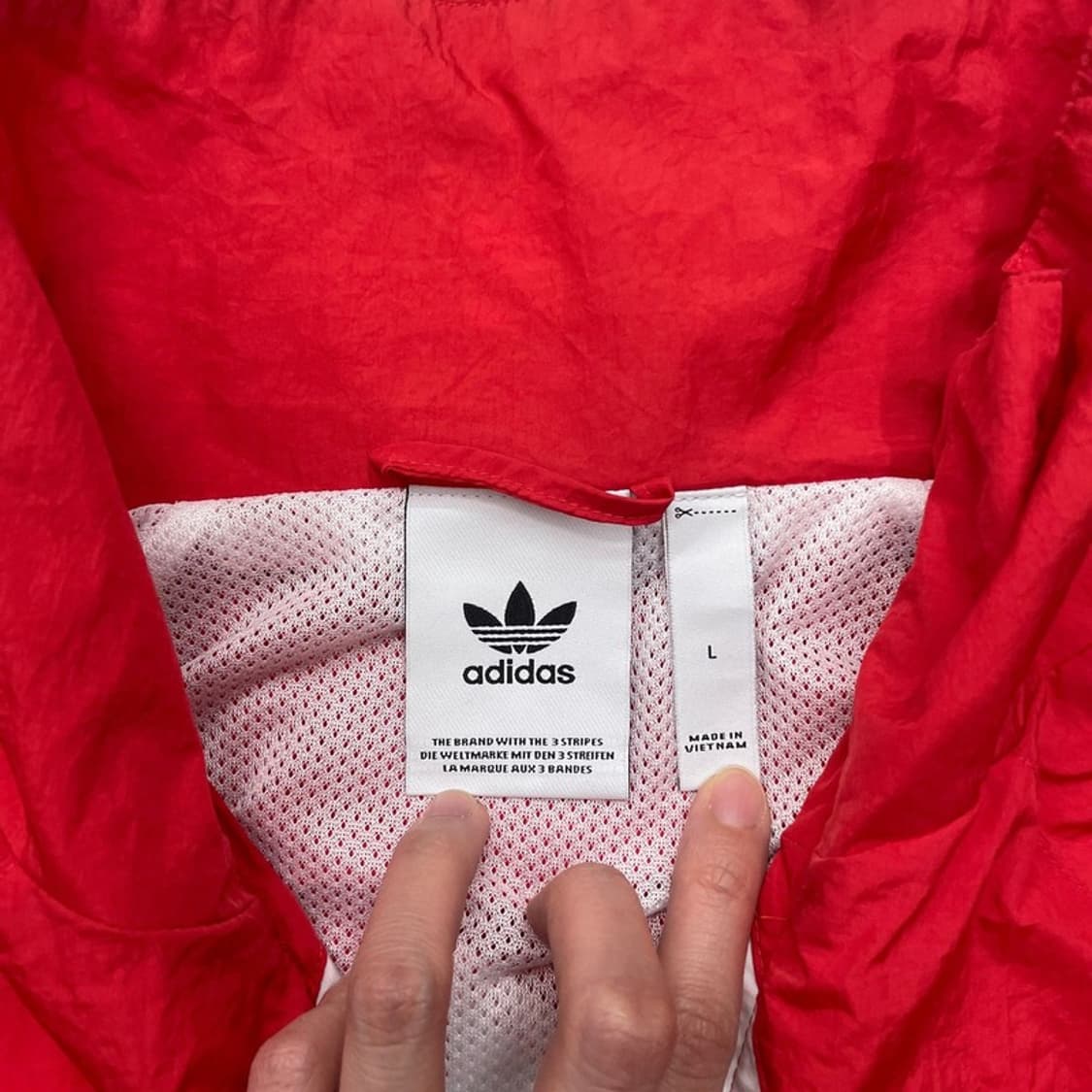 ADIDAS 파이어버드 윈드브레이커 레드 L 상품이미지3