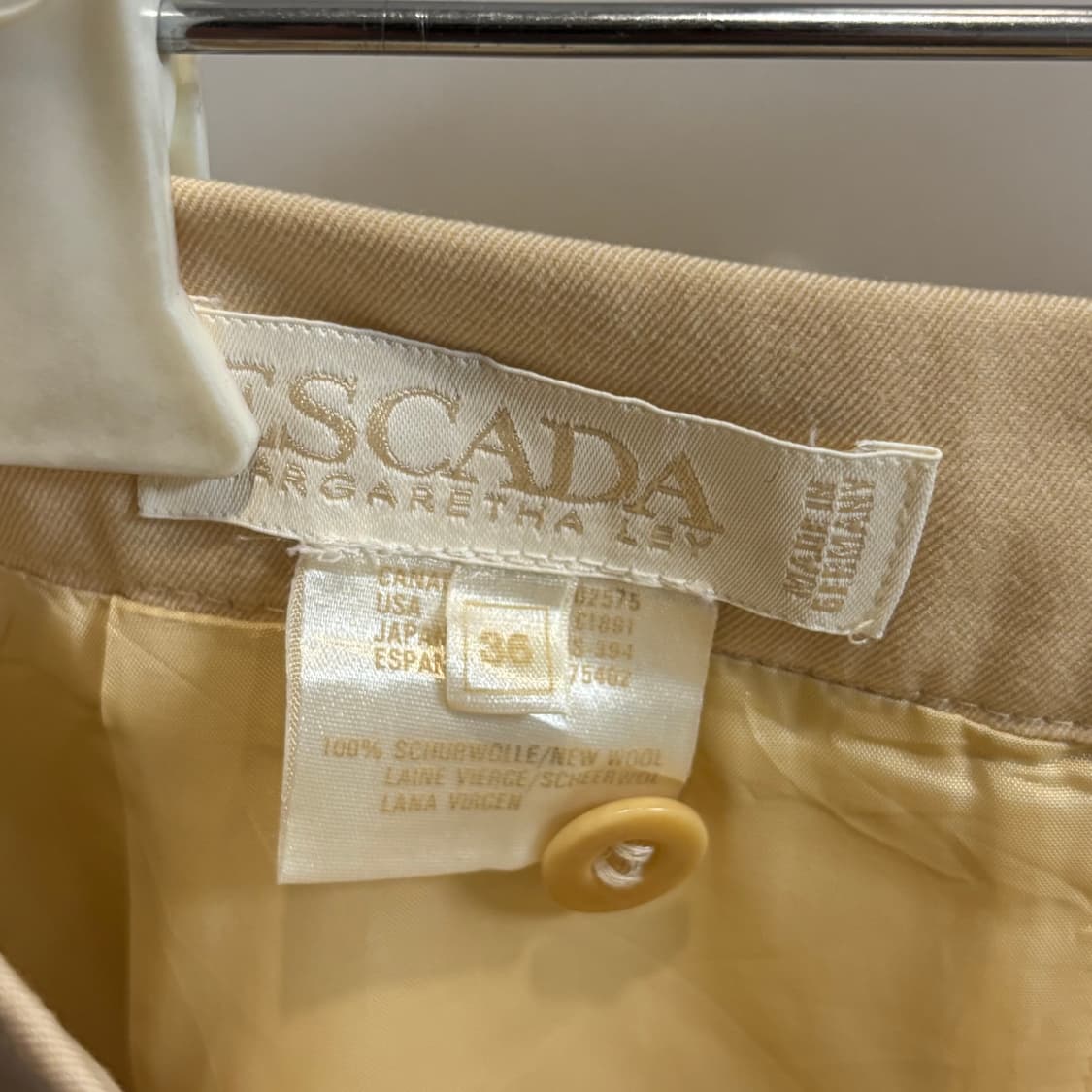 에스까다(escada) 버터 베이지 울 스커트 상품이미지8