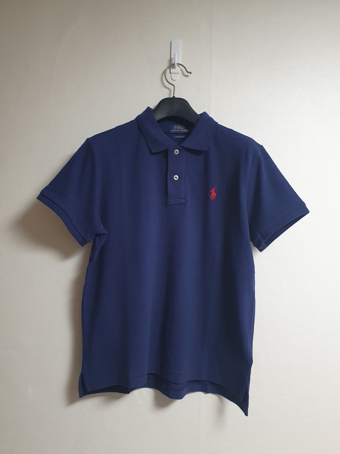 폴로랄프로렌 여성 클래식핏 반팔 카라티 네이비 M 상품이미지1