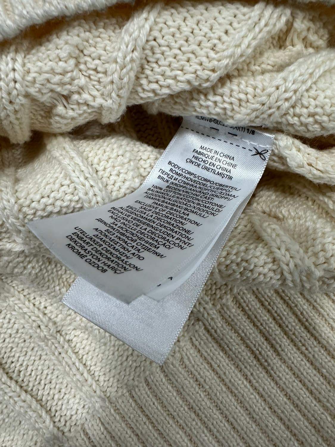 폴로 코튼 꽈베기 니트 (QR인증) 상품이미지4