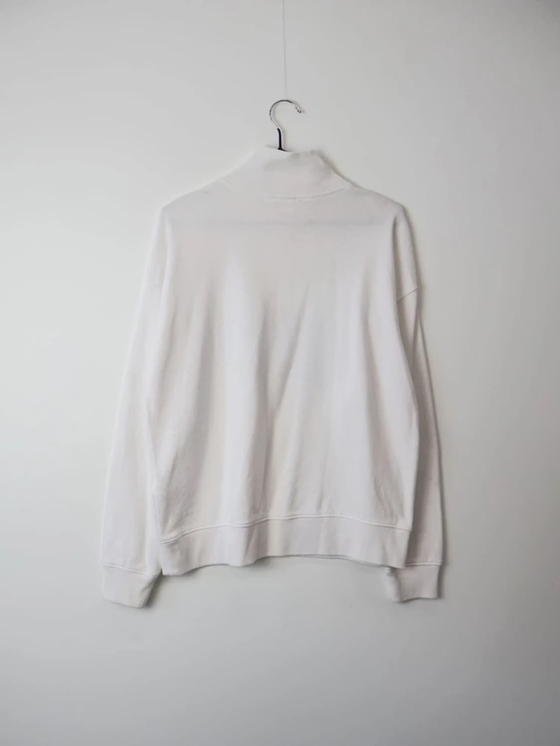 GAP Logo Half Zip Sweatshirt White 상품이미지4