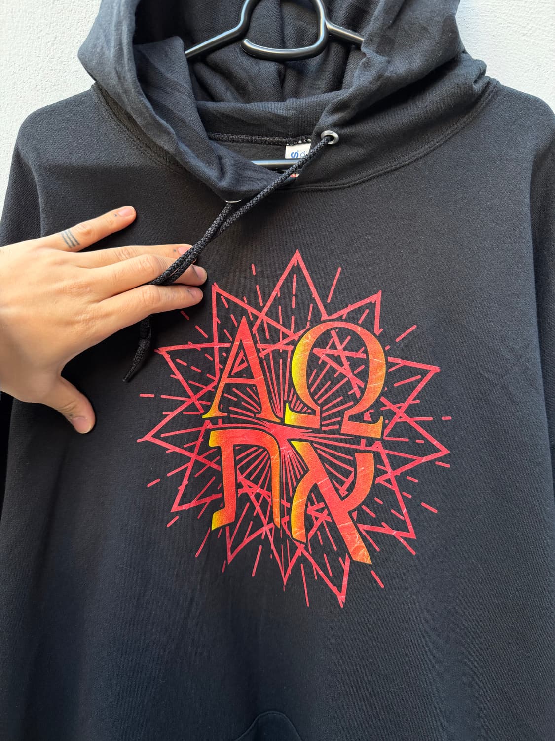 00‘s Jerzees 저지스 알파오메가 기모 후드티 상품이미지3