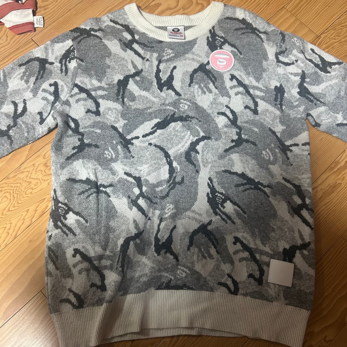 Aape 카모 니트 스웨터 XS 상품이미지1