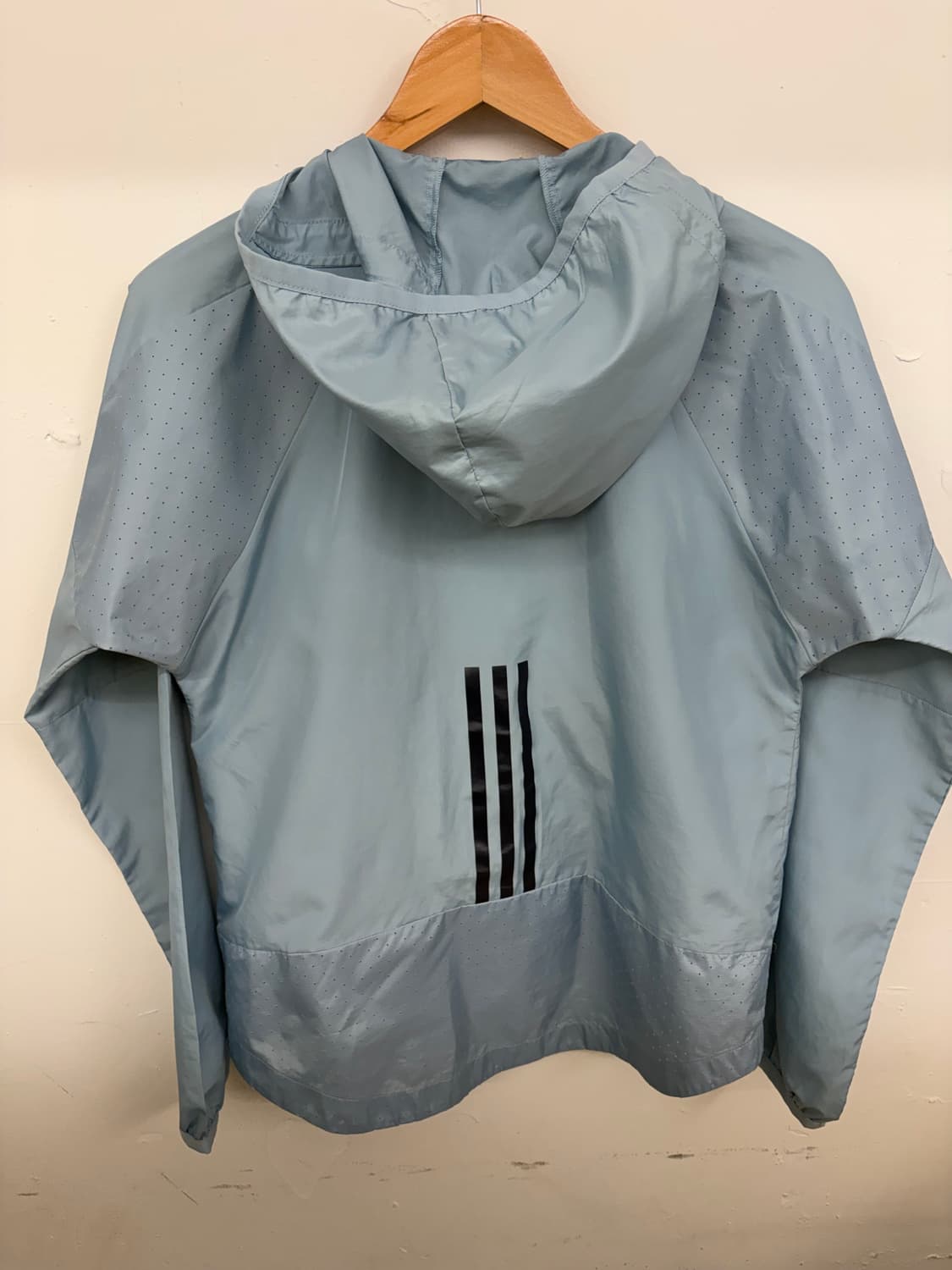 [미국 XS] 아디다스 루즈핏 경량 바람막이 블루 그레이 상품이미지2