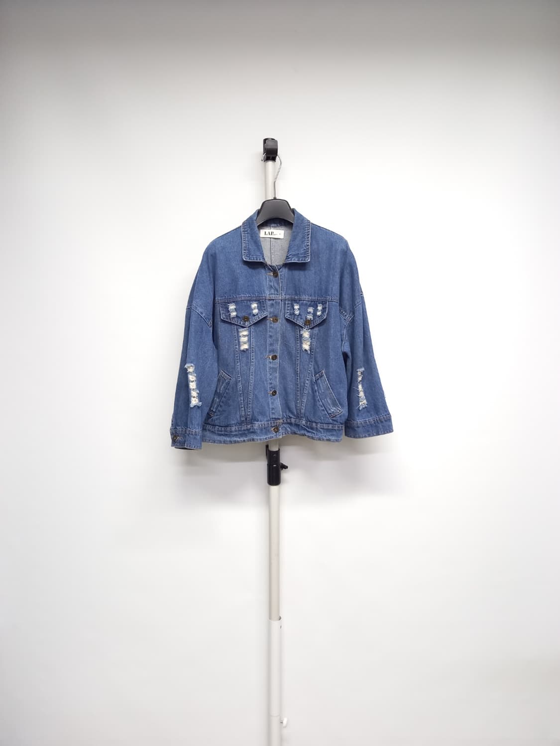 새 LAP 춘추 진청 루즈박시핏 데님 자켓 F 44-77 상품이미지1