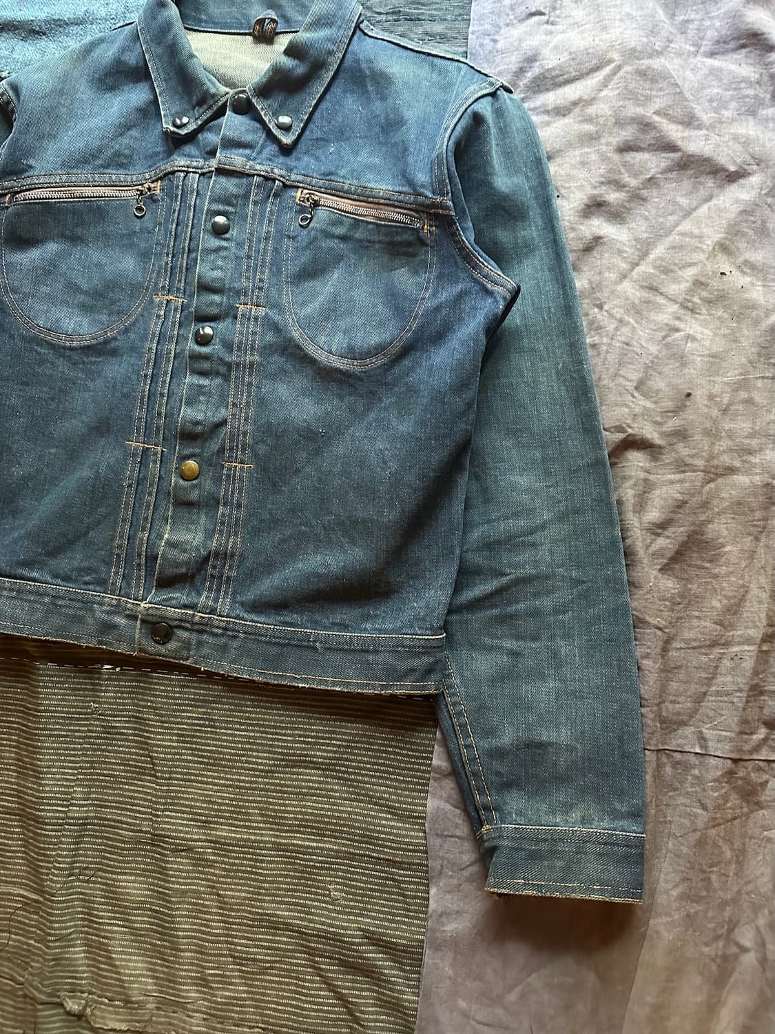 60s USA Sears 빈티지 시어스 2세대 데님 자켓 rrl 상품이미지5