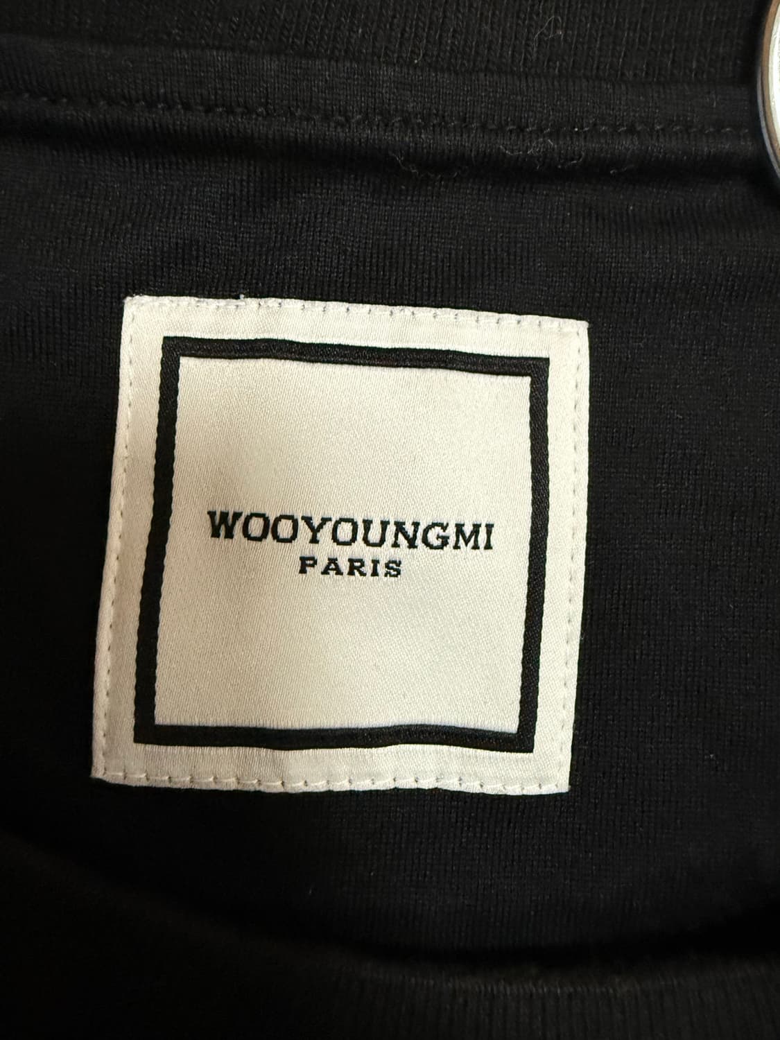 우영미 파리 로고 반팔 블랙 상품이미지6