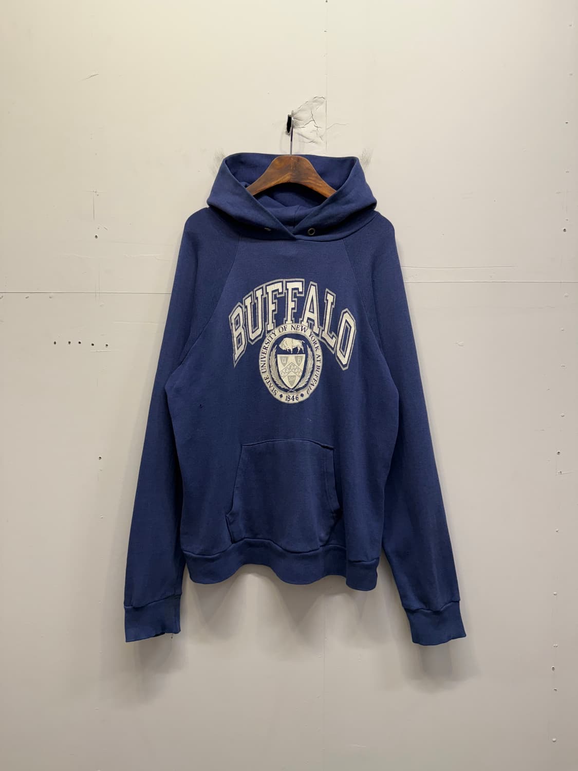 80s USA 빈티지 챔피온 리버스위브 BUFFALO 후디 상품이미지1
