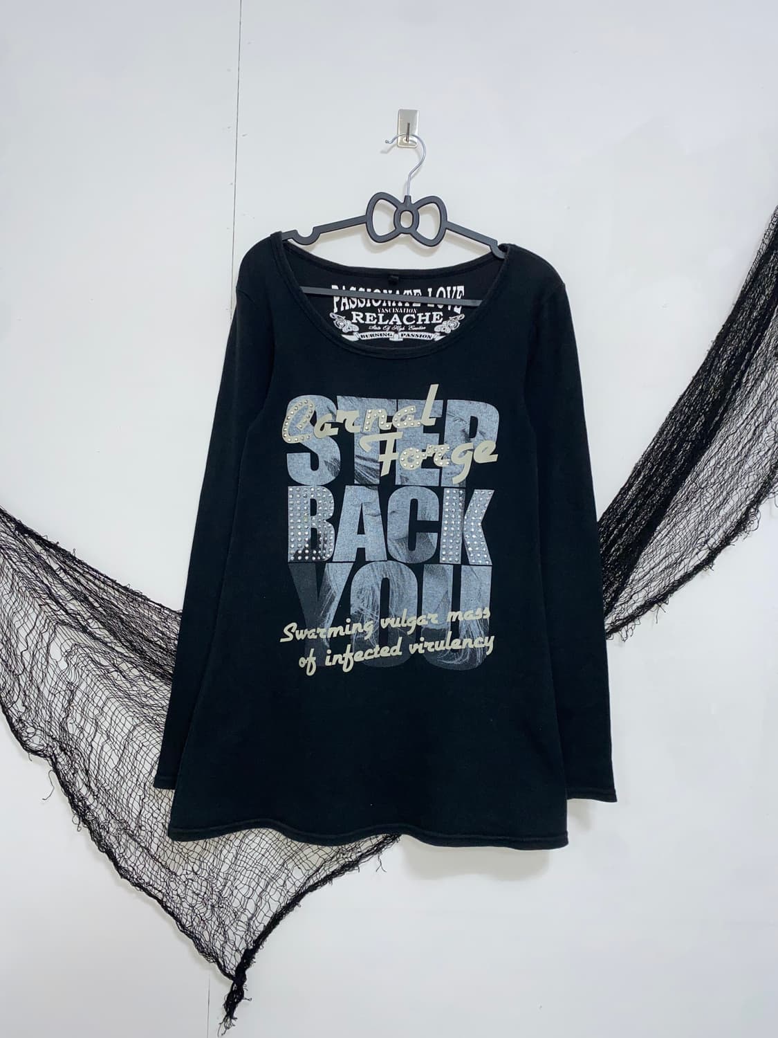 ꒰ঌ 펑투케 큐빅 레터링 롱슬리브 ໒꒱ 상품이미지6