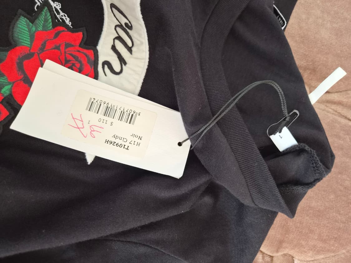 새제품)산드로 여성 로즈패치반팔티셔츠 1사이즈 상품이미지7