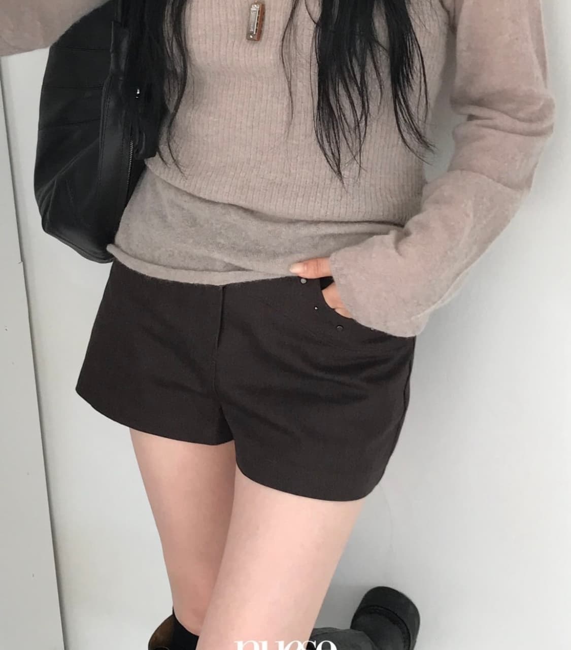 le amour premium 크로커 숏 팬츠 상품이미지1