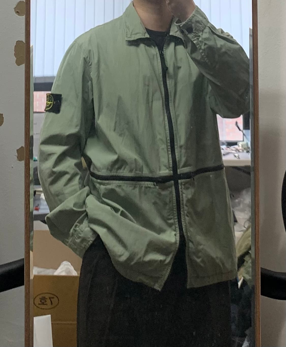 스톤아일랜드 크로스 집업 오버셔츠 2xl xxl  상품이미지2