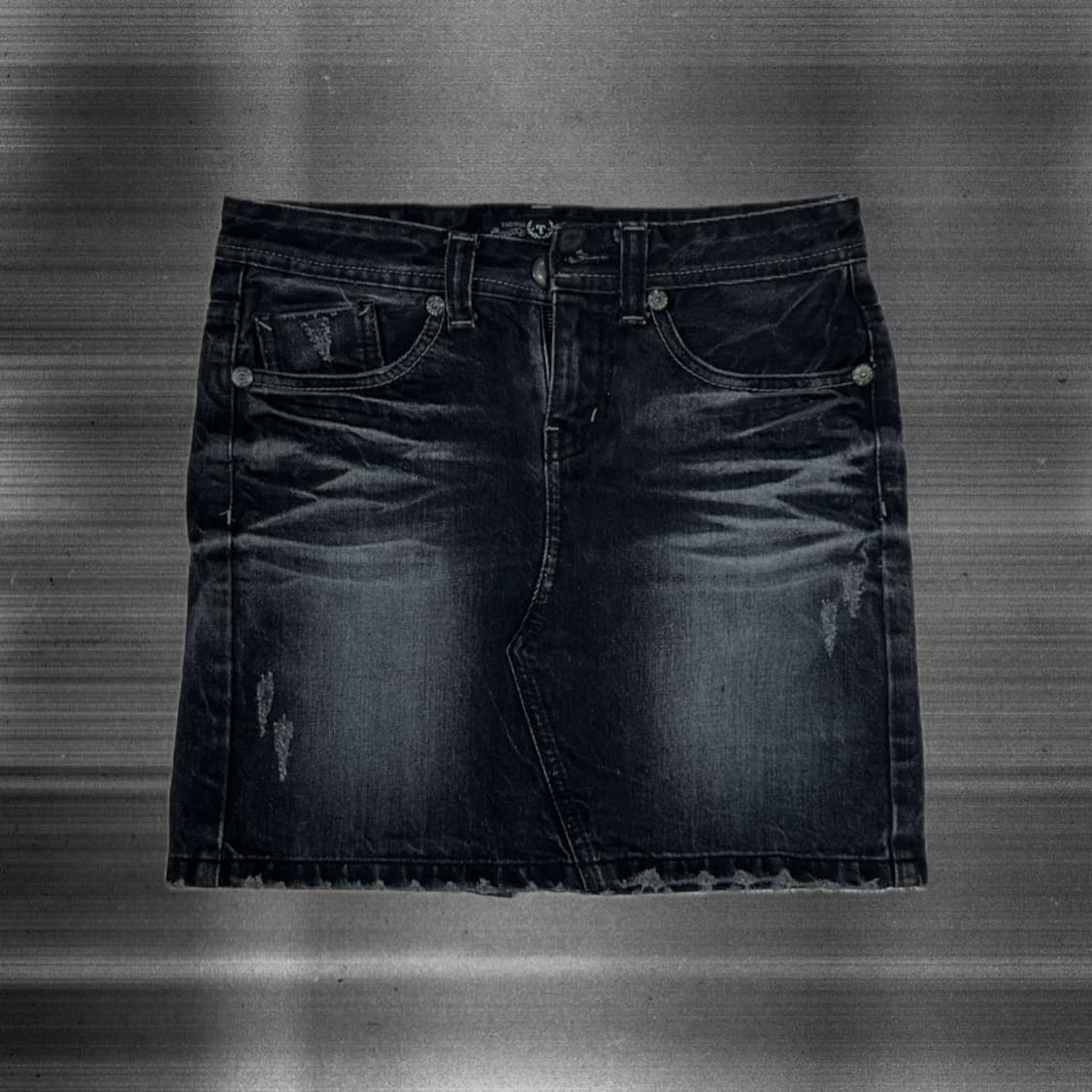 빈티지 펑크 워싱 데님 스커트 vintage punk rockchic 상품이미지1