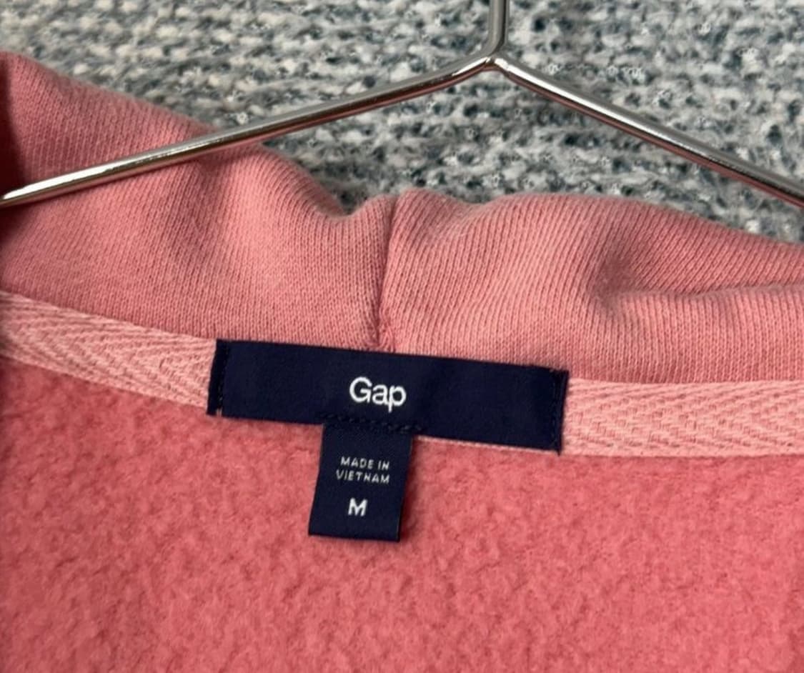 갭 자수 로고 코랄후드 M 상품이미지2