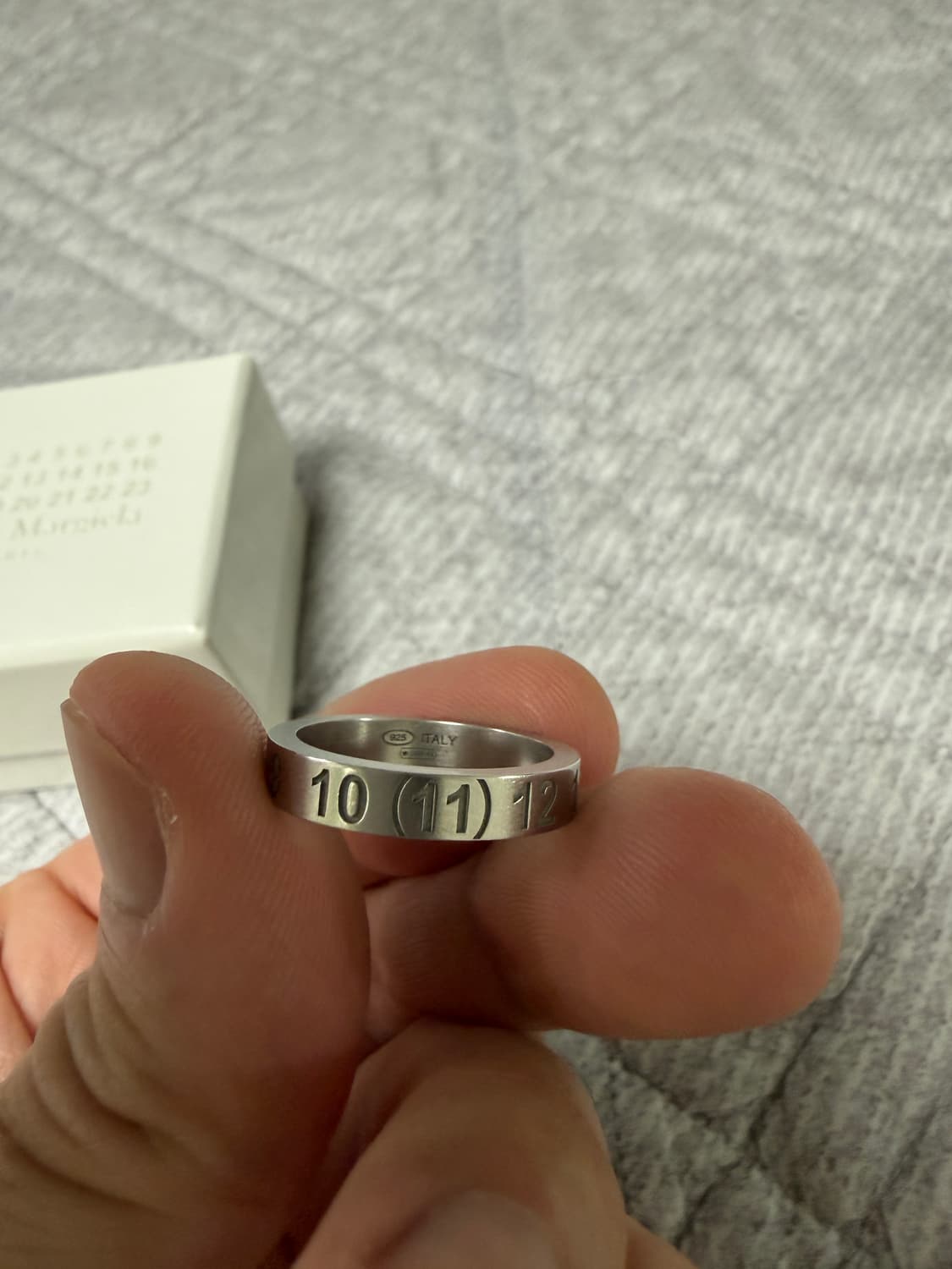 [18호]25FW 메종 마르지엘라 뉴메리컬 로고 링 반지 상품이미지6