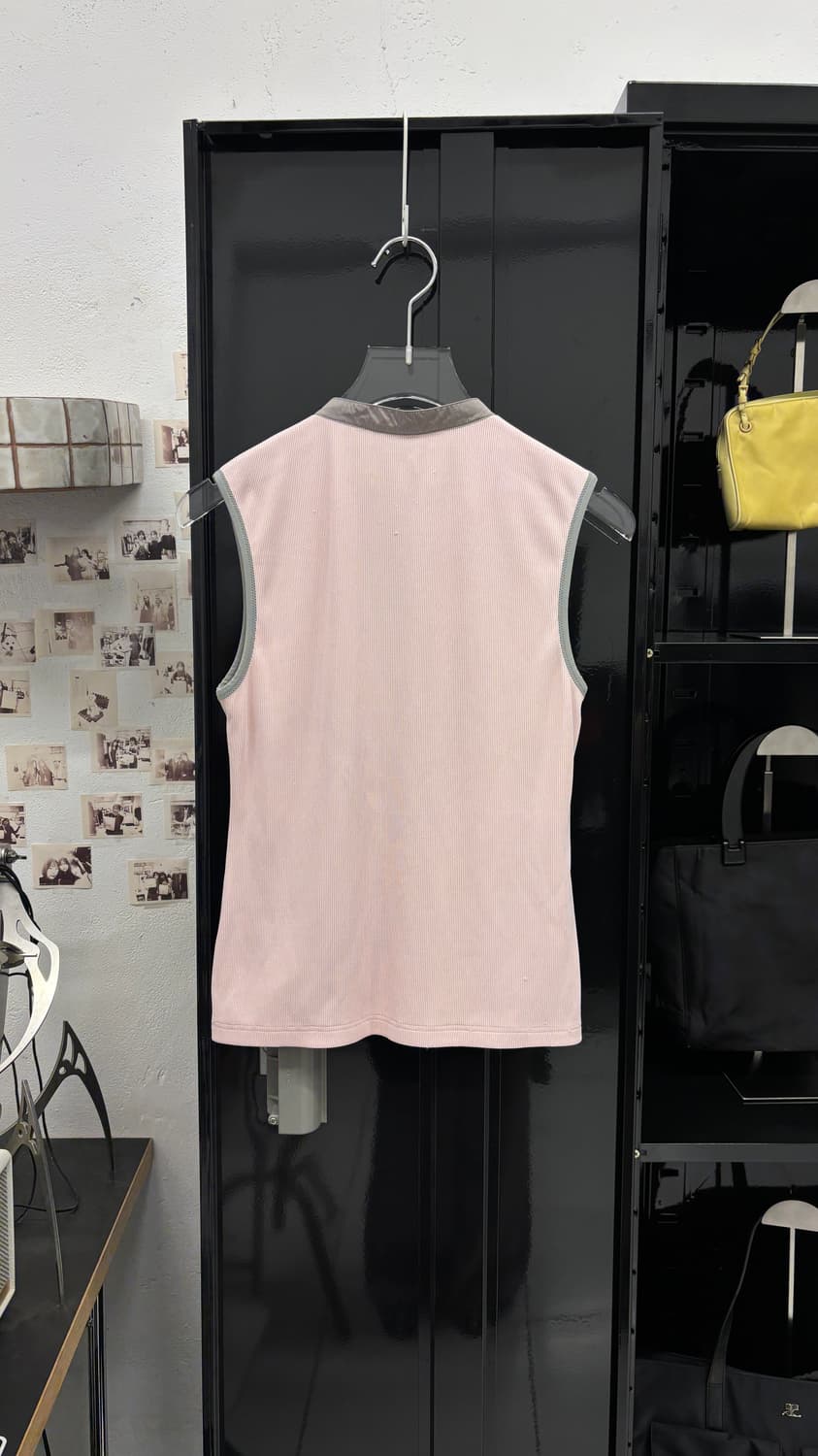PRADA SPORT Ribbed Half Zip Sleeveless  상품이미지6