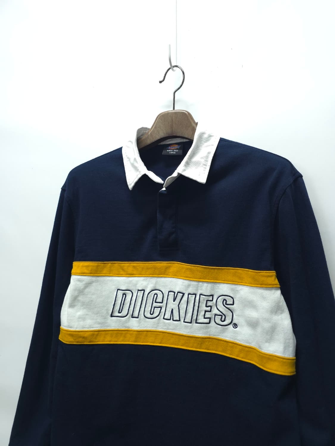디키즈(DICKIES) 배색자수 럭비티 ( 95-100 ) 상품이미지3