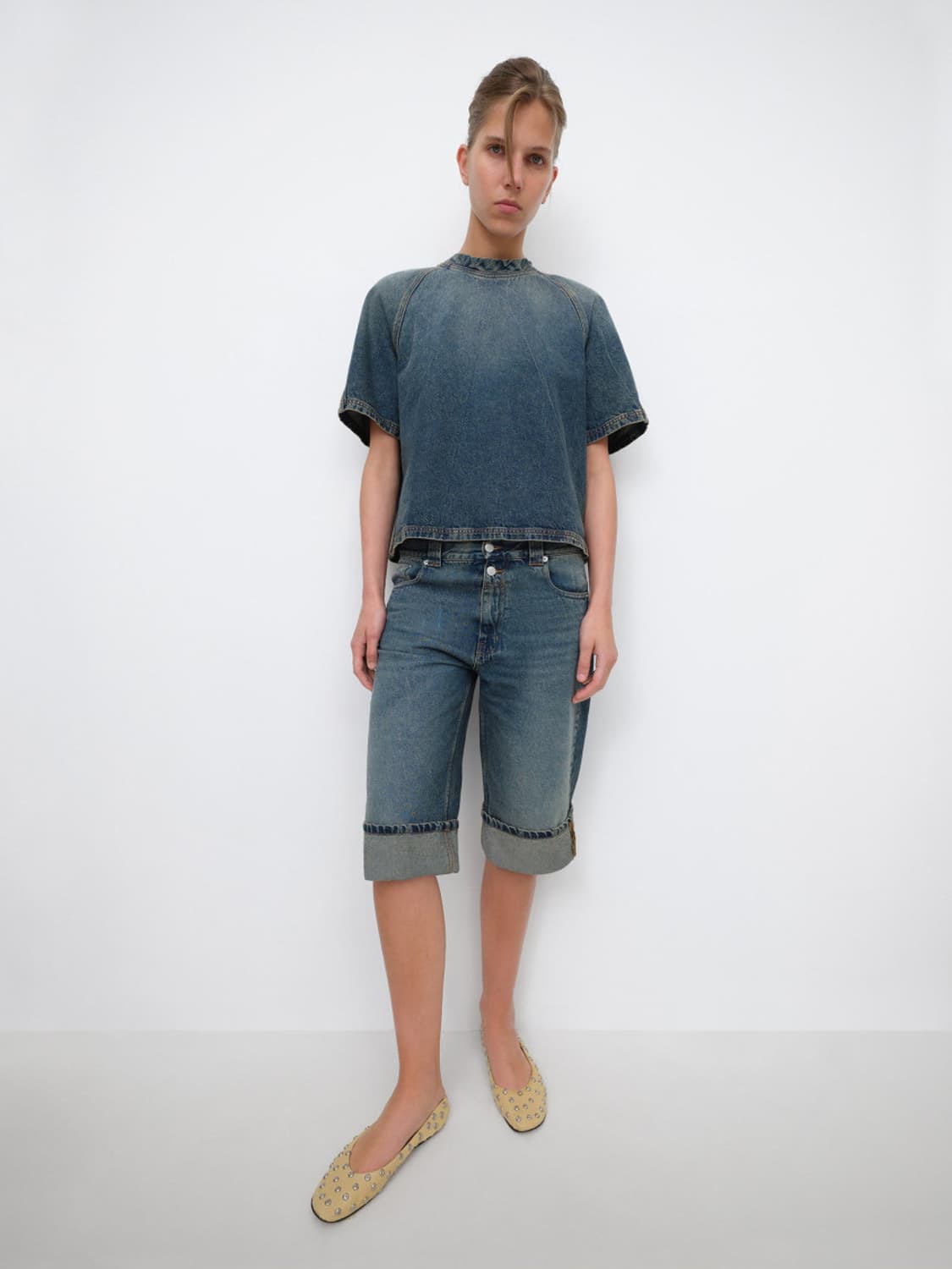 [S]기마구아스 Corinne 데님 티셔츠 상품이미지3