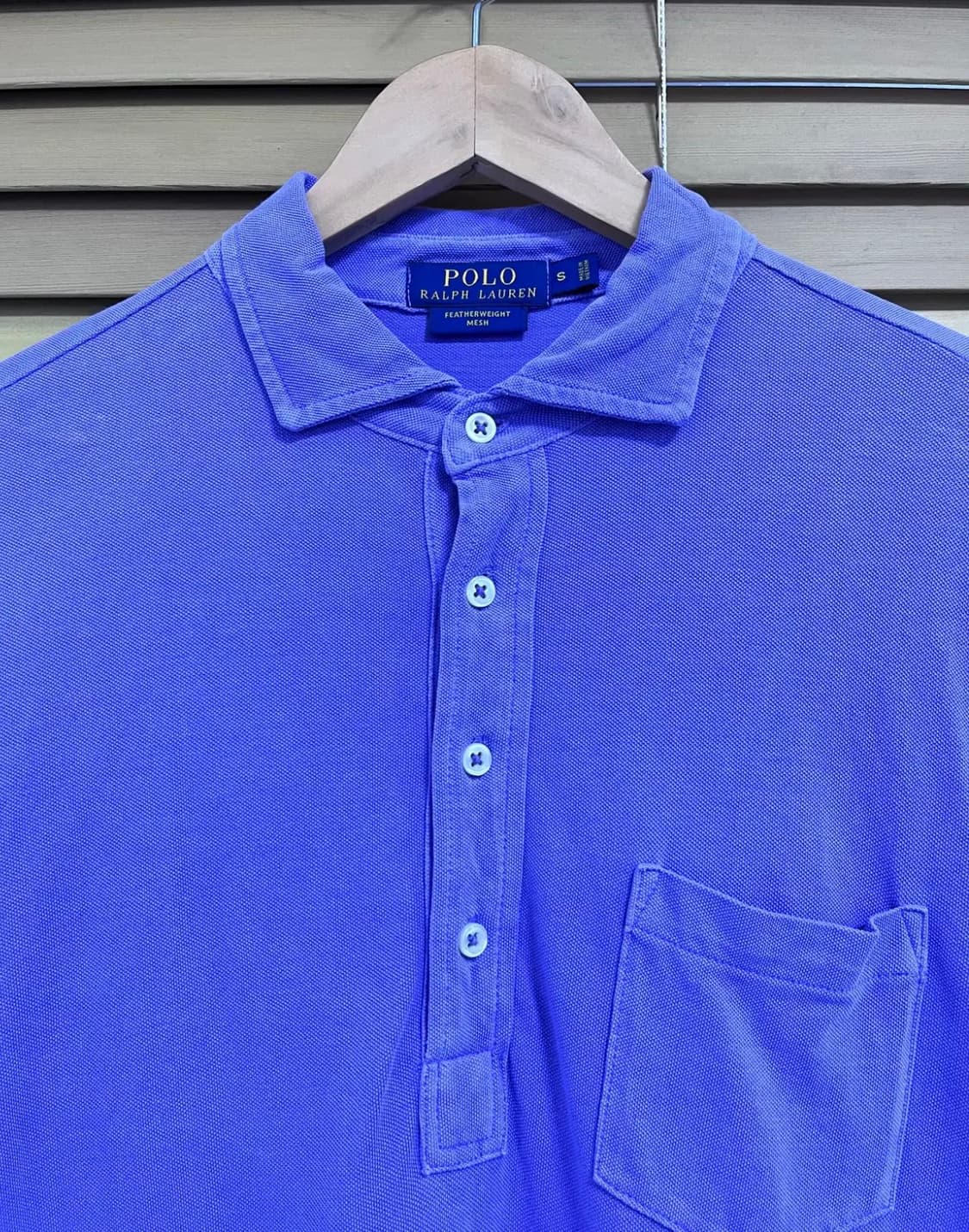 폴로랄프로렌 남성 퍼플매쉬긴팔PK티셔츠 상품이미지1