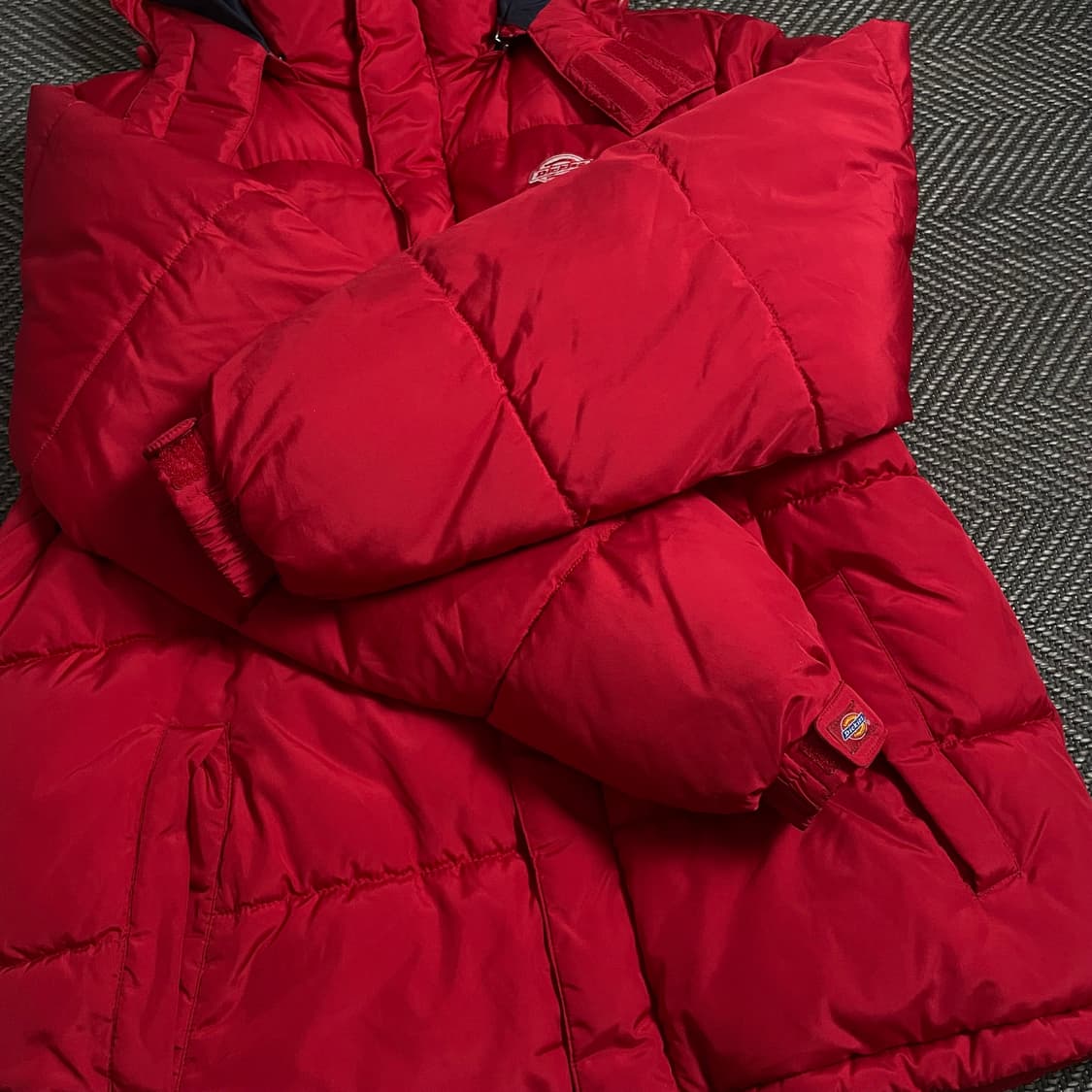 디키즈 USA 오리지날 퀼팅 경량 패딩 레드 o 3981 상품이미지5