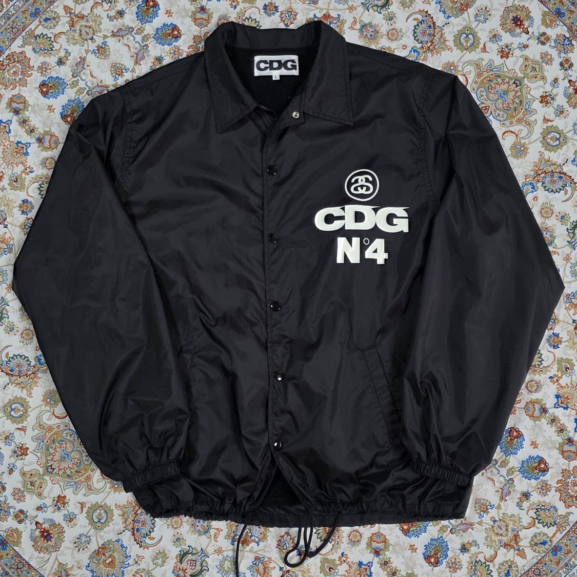 CDG x 스투시 꼼데가르송 코치 자켓 블랙 L 상품이미지1