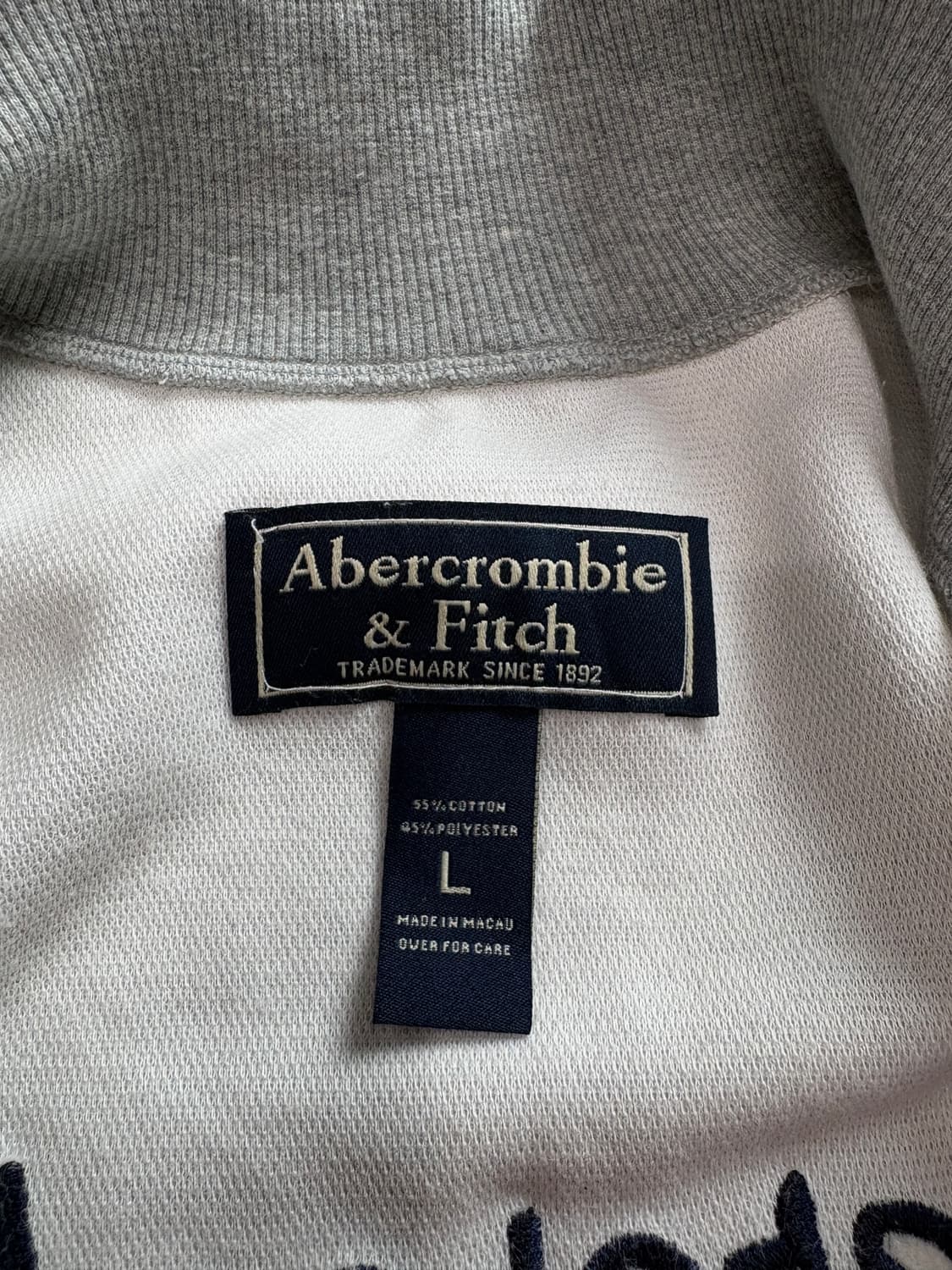 아베크롬비 Y2K 빈티지 배색 니트 집업 4213 상품이미지4