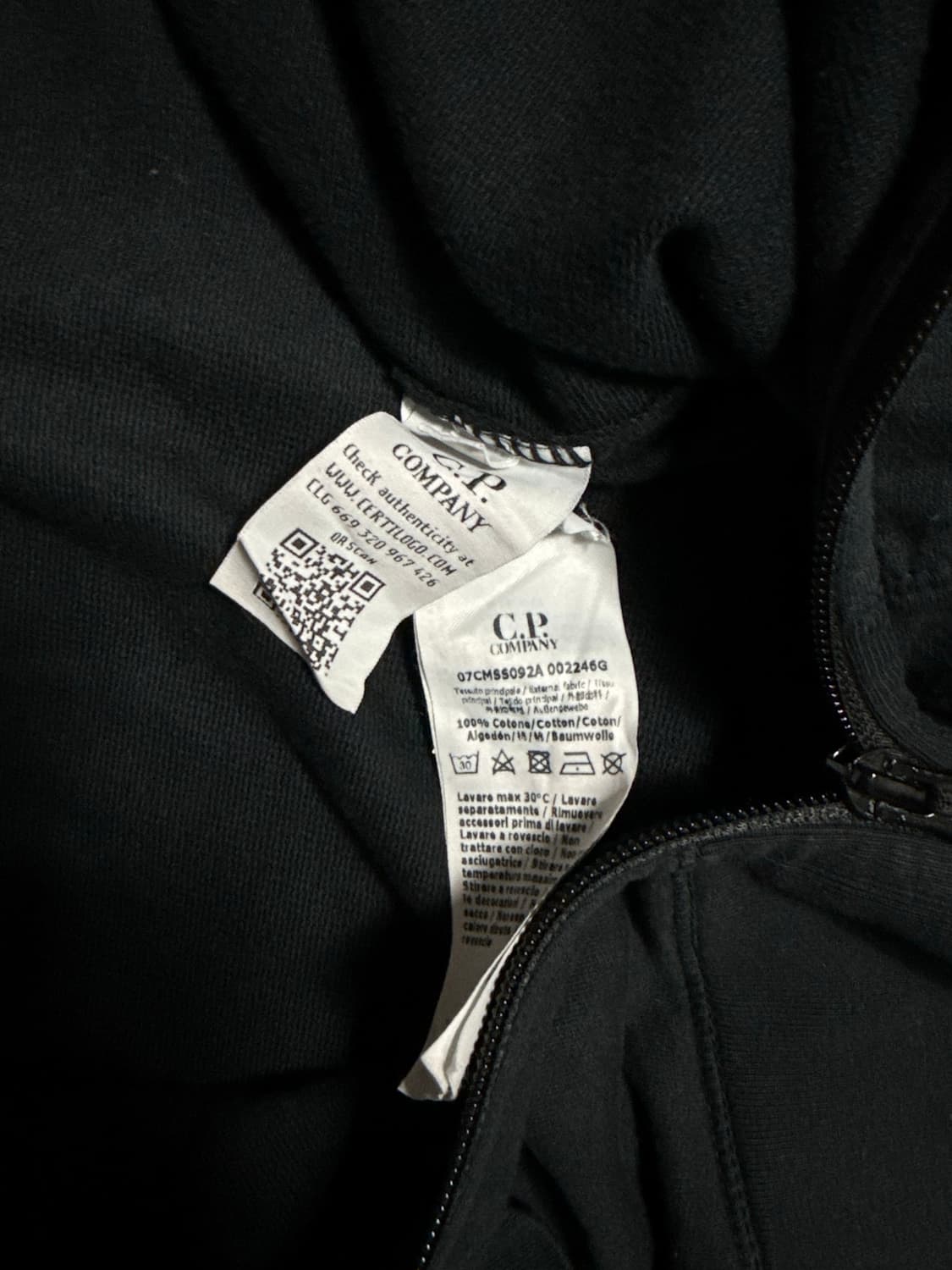 Cp컴퍼니 라이트 플리스 집업 L 상품이미지2