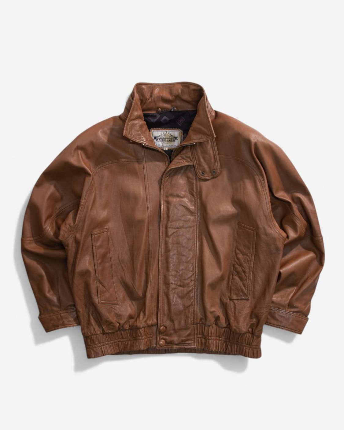 O-0318 Sheep skin leather bomber jacket 상품이미지1