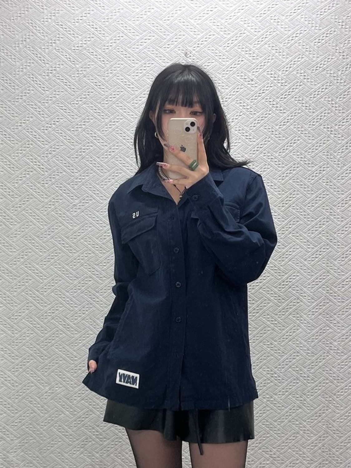 커버낫 레트로 빈티지 캐주얼 트러커 워크 셔츠 L C11556 상품이미지1