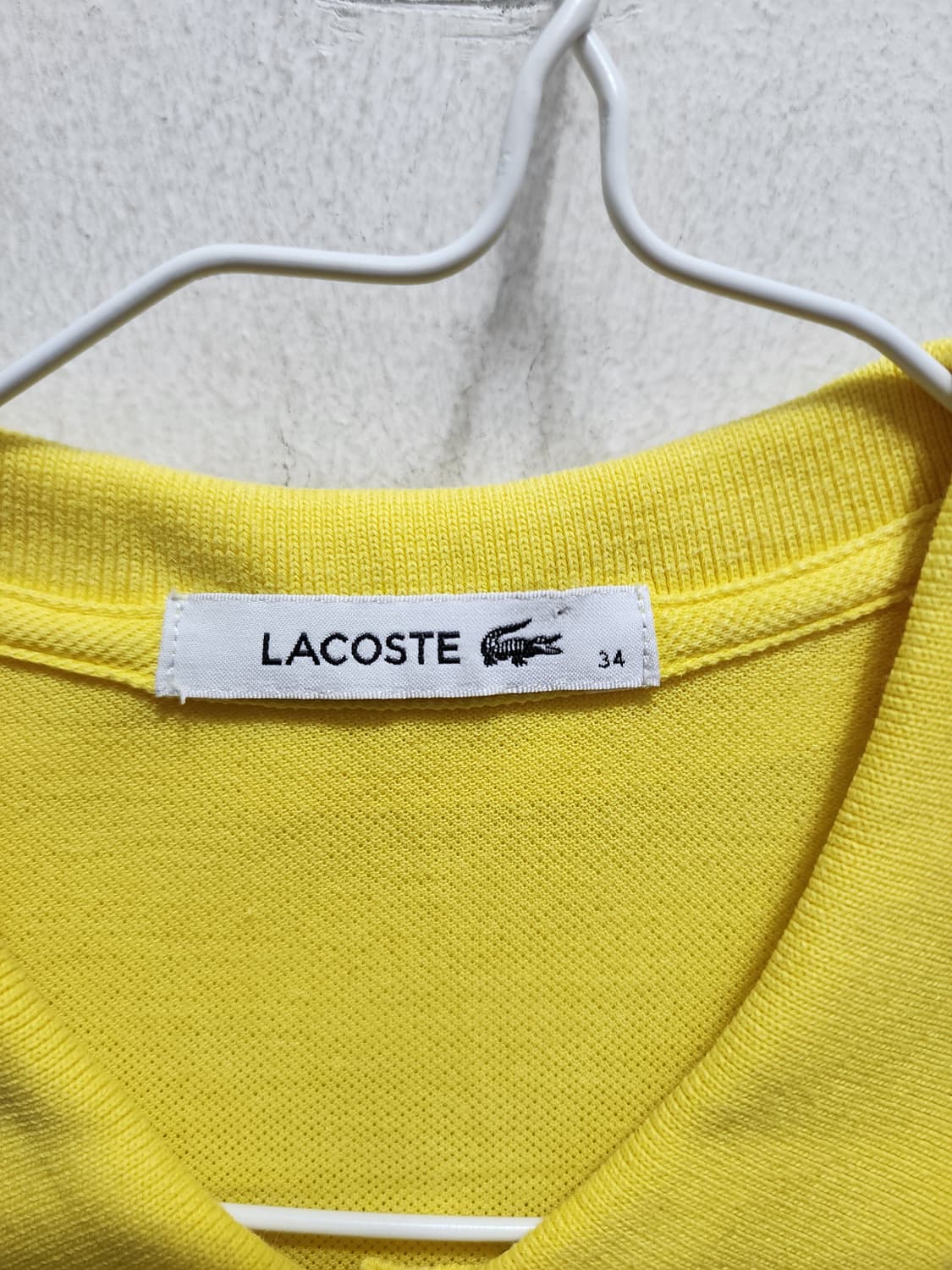 라코스테 옐로우 반팔 미니 원피스  상품이미지4