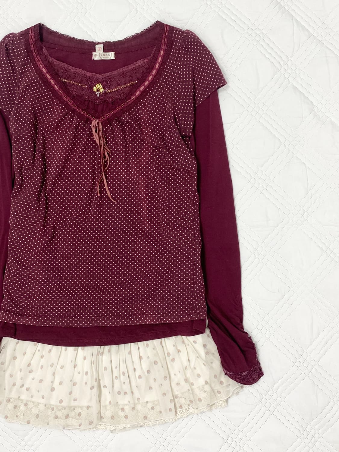 ꒰ঌ 체리와인 🍒 도트 세트 ໒꒱ 상품이미지2