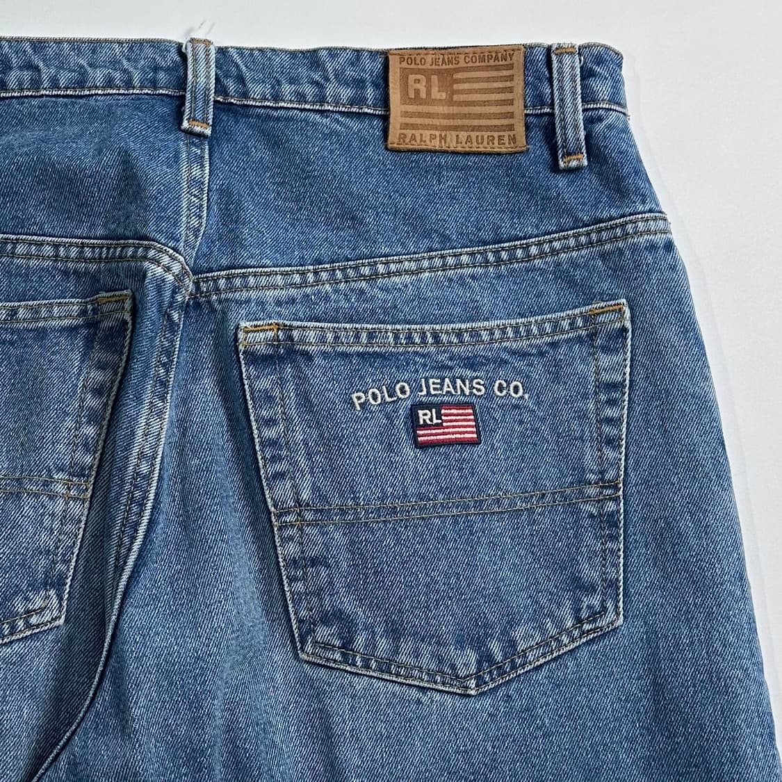 00s 폴로 진스 자수 데님 팬츠 상품이미지5