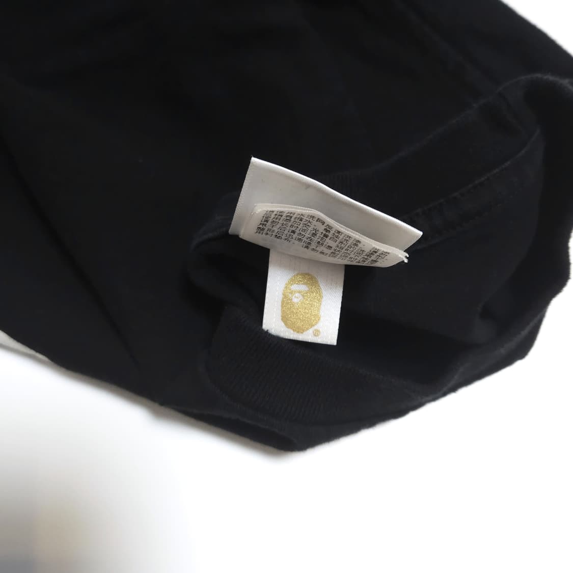 베이프 BAPE 컬리지 마일로 반팔 티셔츠 블랙 상품이미지6
