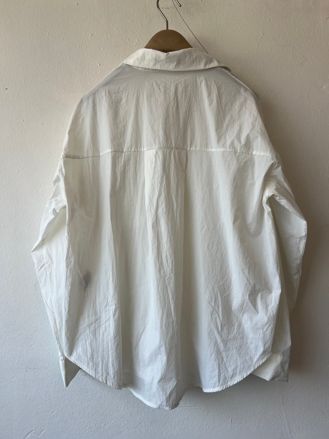 올리브데올리브 여성 아이보리 루즈핏셔츠자켓 카라셔츠 상품이미지3