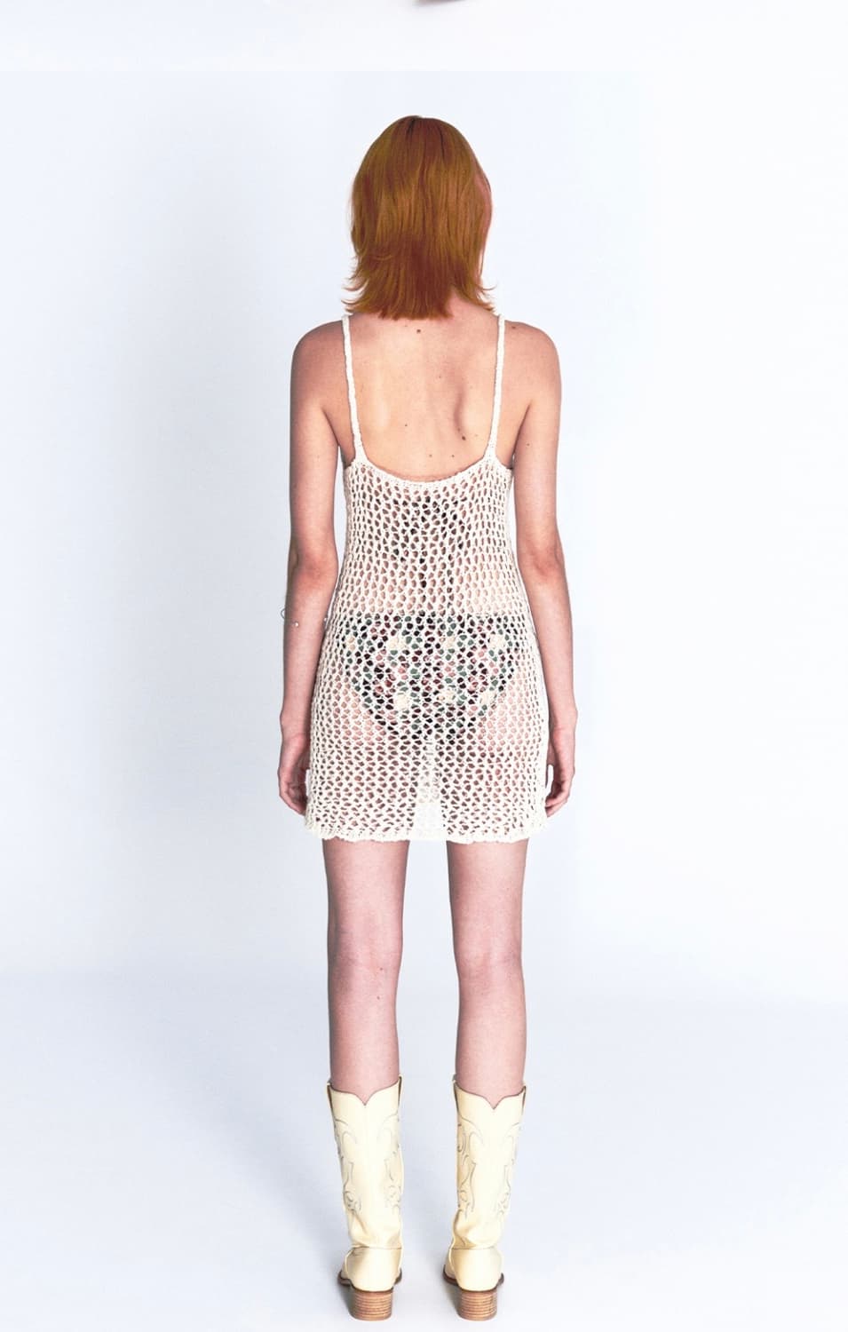 커렌트) 크로셰 슬리브리스 미니 원피스 드레스 상품이미지4