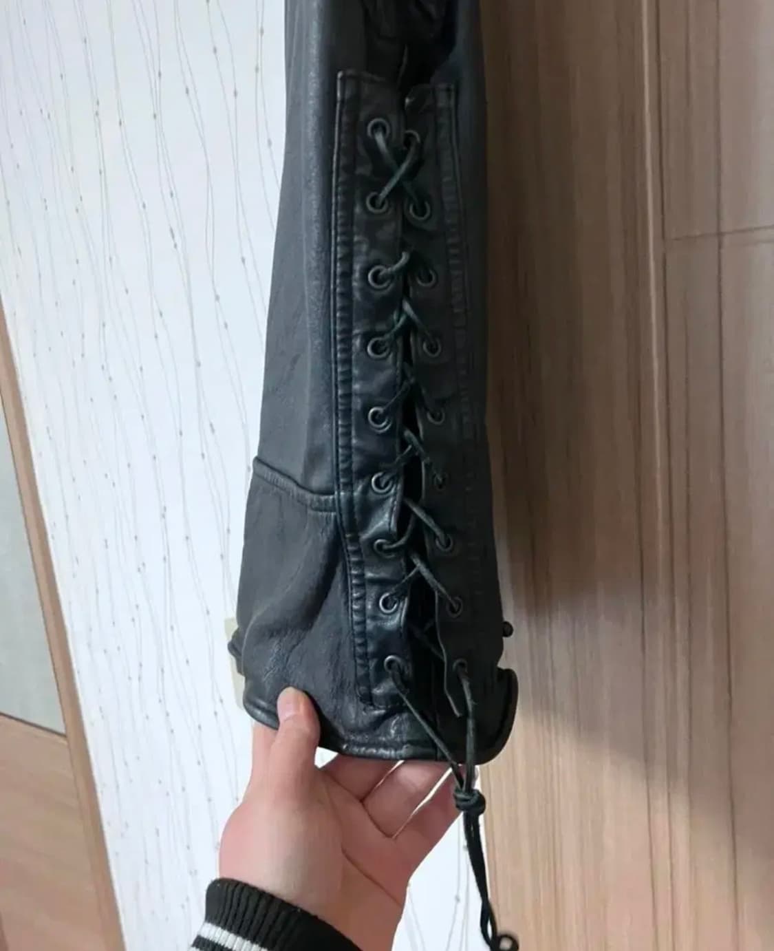 NUMBER (N)INE 2005-F/W 아카이브 물소가죽베스트(95) 상품이미지3