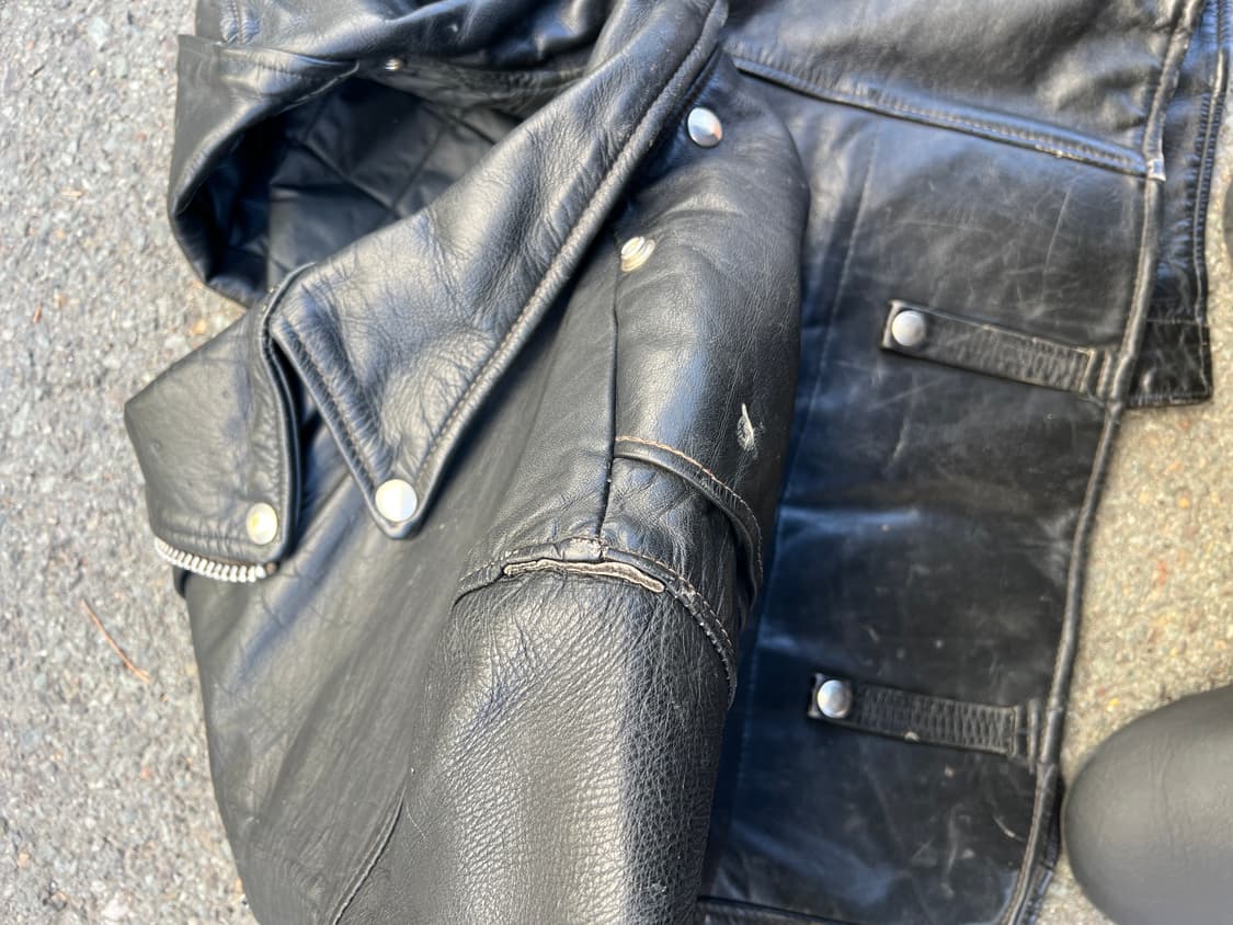 [XXL] 70s 빈티지 할리데이비슨 더블 라이더 자켓 상품이미지7