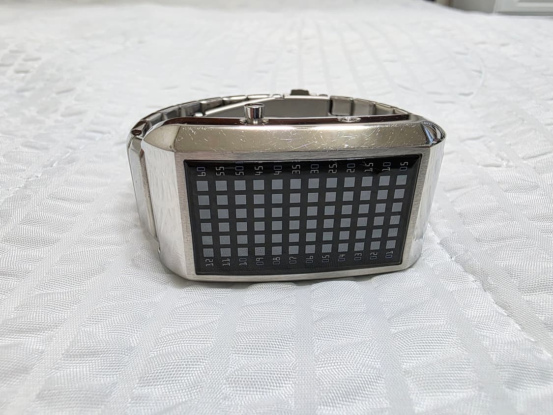 핌프 2세대 실버메탈 pimp LED 시계 상품이미지9