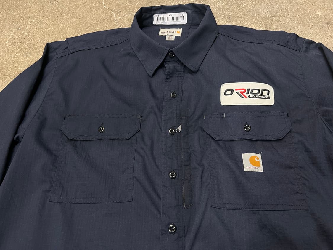 칼하트 립스탁 워크 셔츠 네이비 상품이미지2