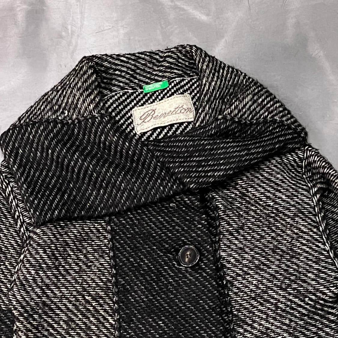  베네통 카라디테일 숏 코트 y14767 상품이미지3