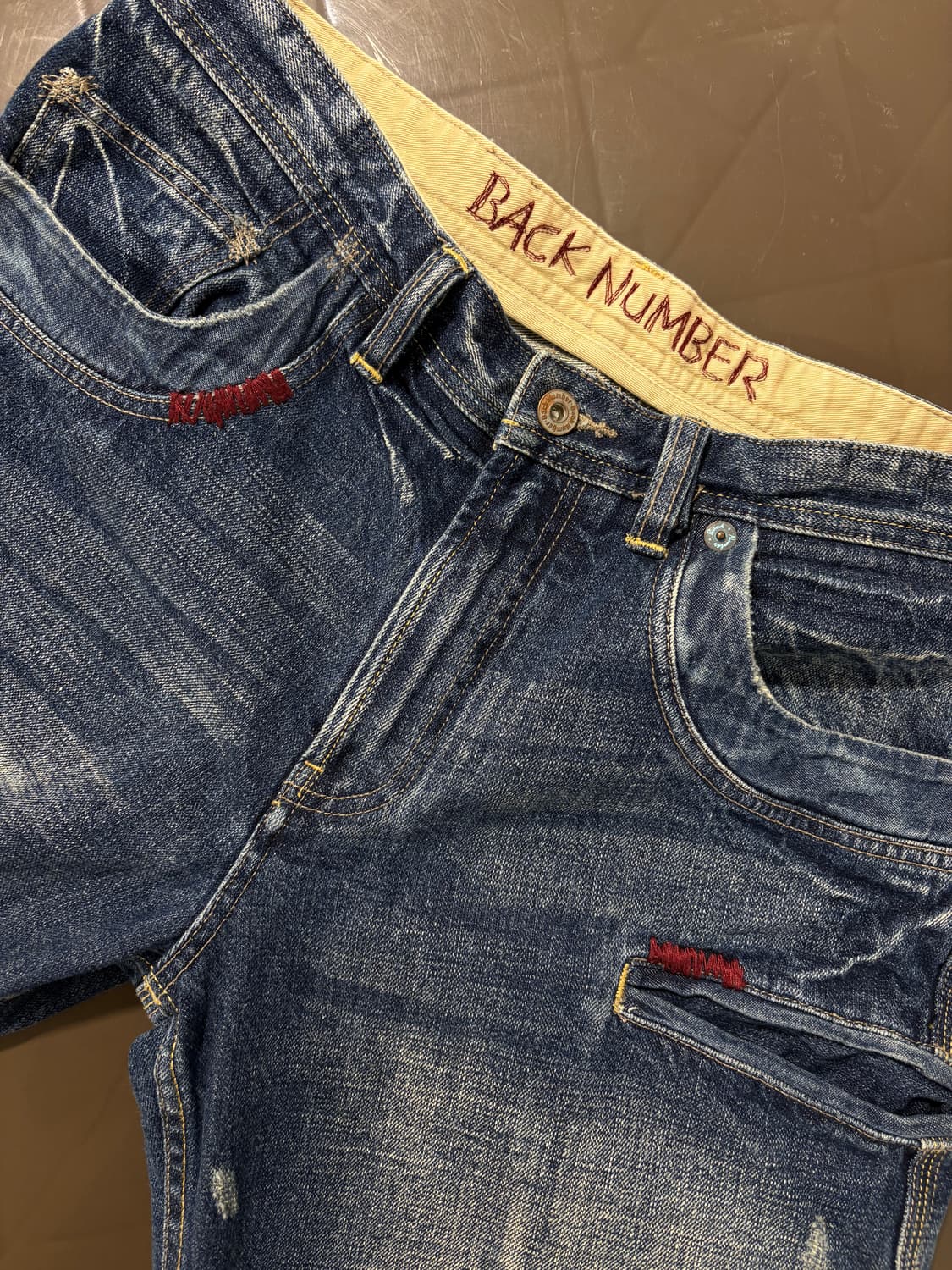 빈티지 워싱 데님팬츠 상품이미지5